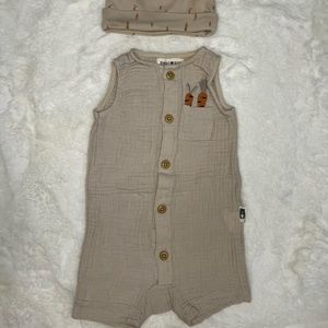 Rabbit bear baby outfit